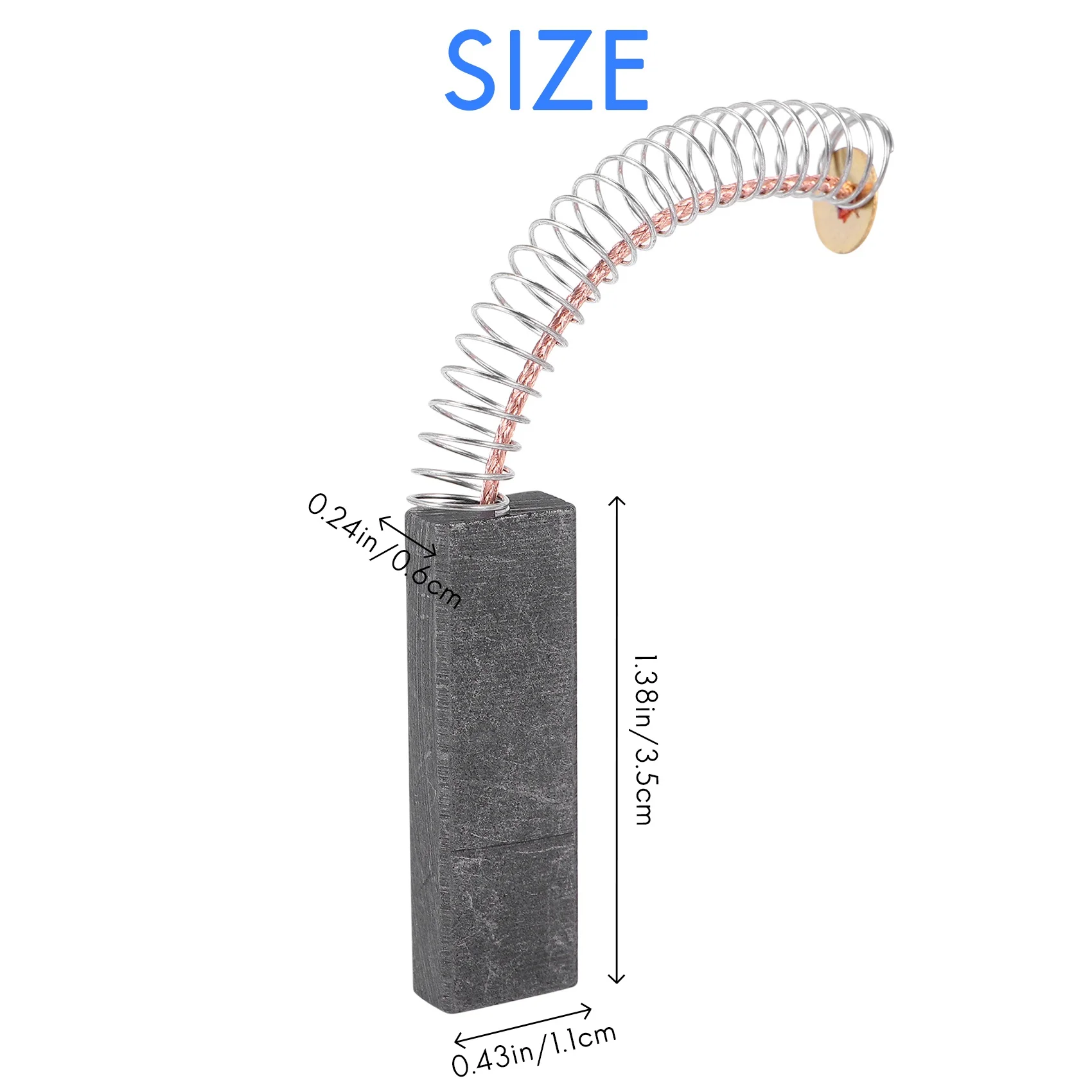 A83Z 35 mm X 11 mm x 6 mm outil électrique shunt unique Balai électrique Charbon de bois