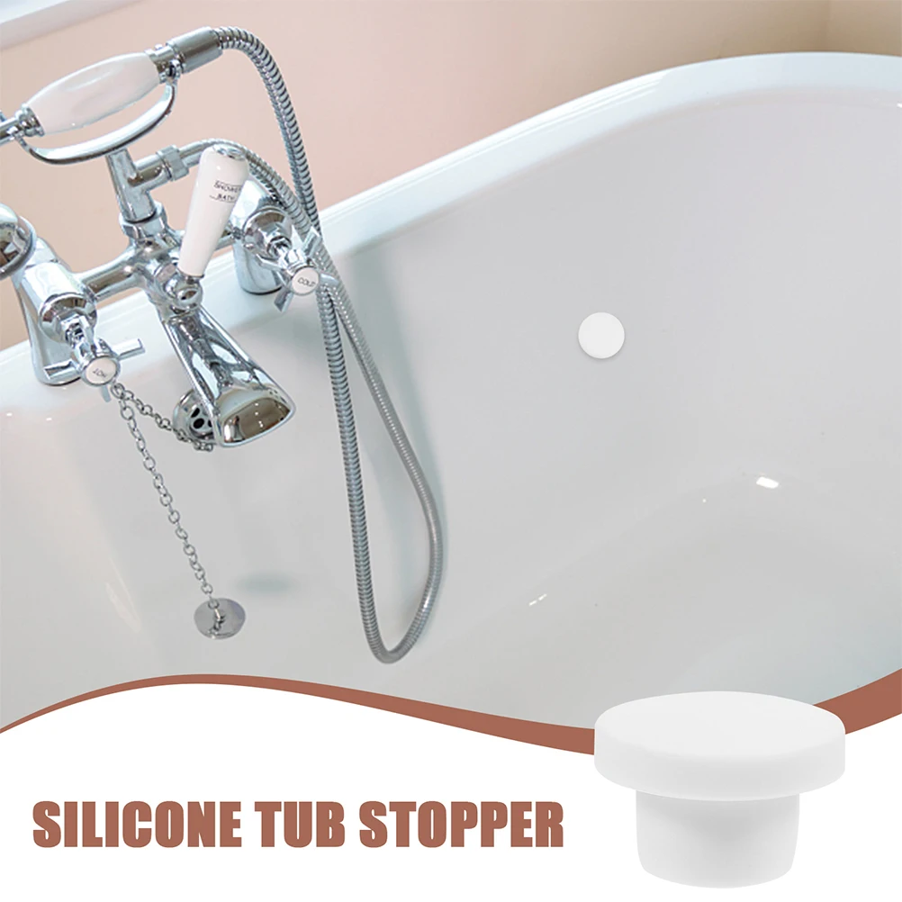 

2 Pcs Bath Basin Plug Tub Plugs Bathtub Drain Stoppers Silicone Rubber for Washbasin