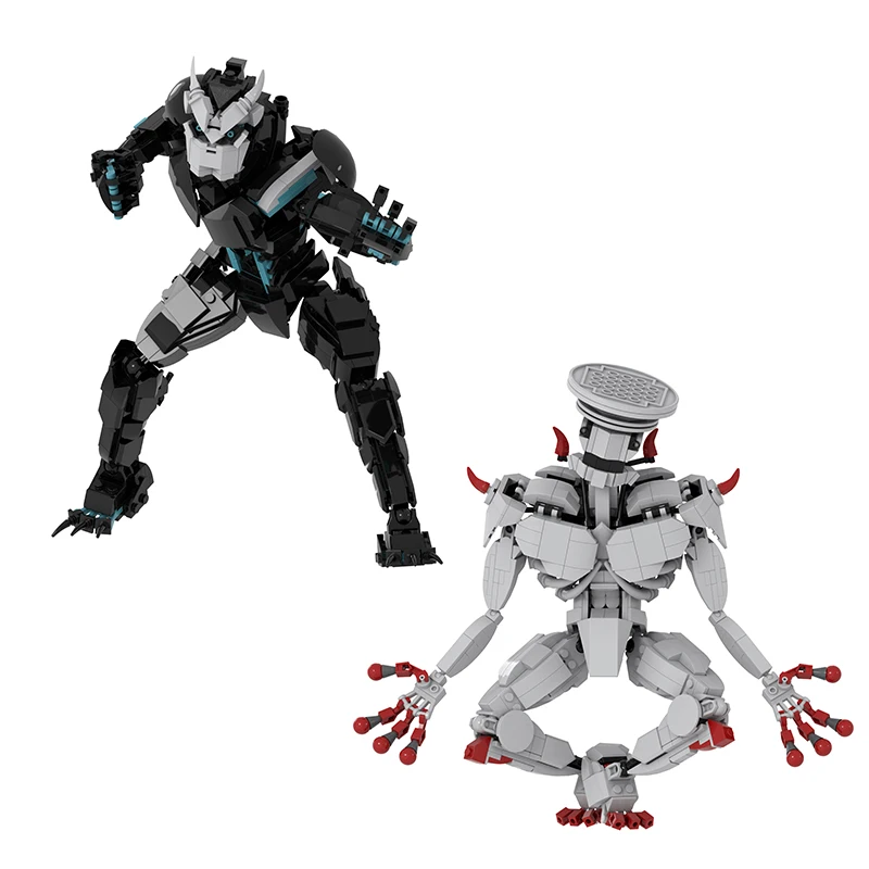 

Monster 8 DIY handmade puzzle table figurine building blocks assembling mannequin models children's gifts