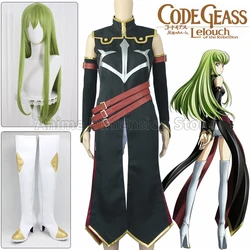 Anime Code Geass Queen CC przebranie na karnawał Halloween karnawał czarownica czarne mundury damskie kostium bojowy zapasy komplet wykonane na zamówienie