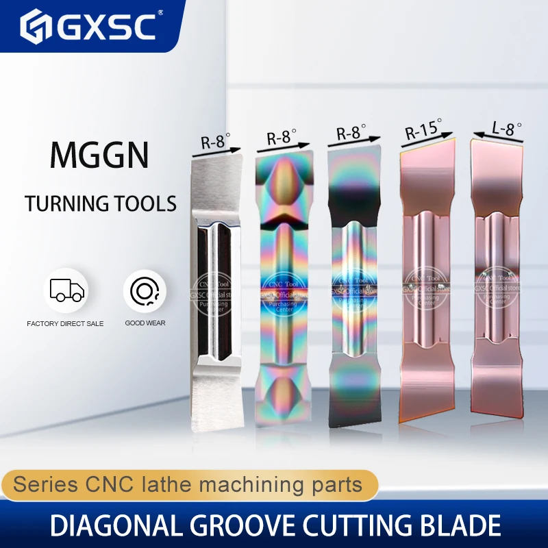 

MGGN150 200 250 300 400 500 R-8 L-8 R-15 L-15 High Quality Grooving Blade Metal Turning Tools CNC Lathe Carbide Inserts Cutters