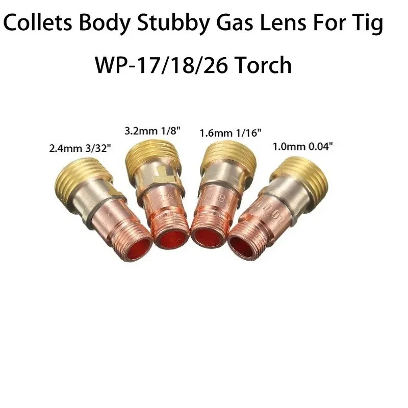 TIG 17GL Collet Bodys Gas Lens Lenz Connector With Mesh For PTA DB SR WP-17/18/26 Torchs Welding Accessories