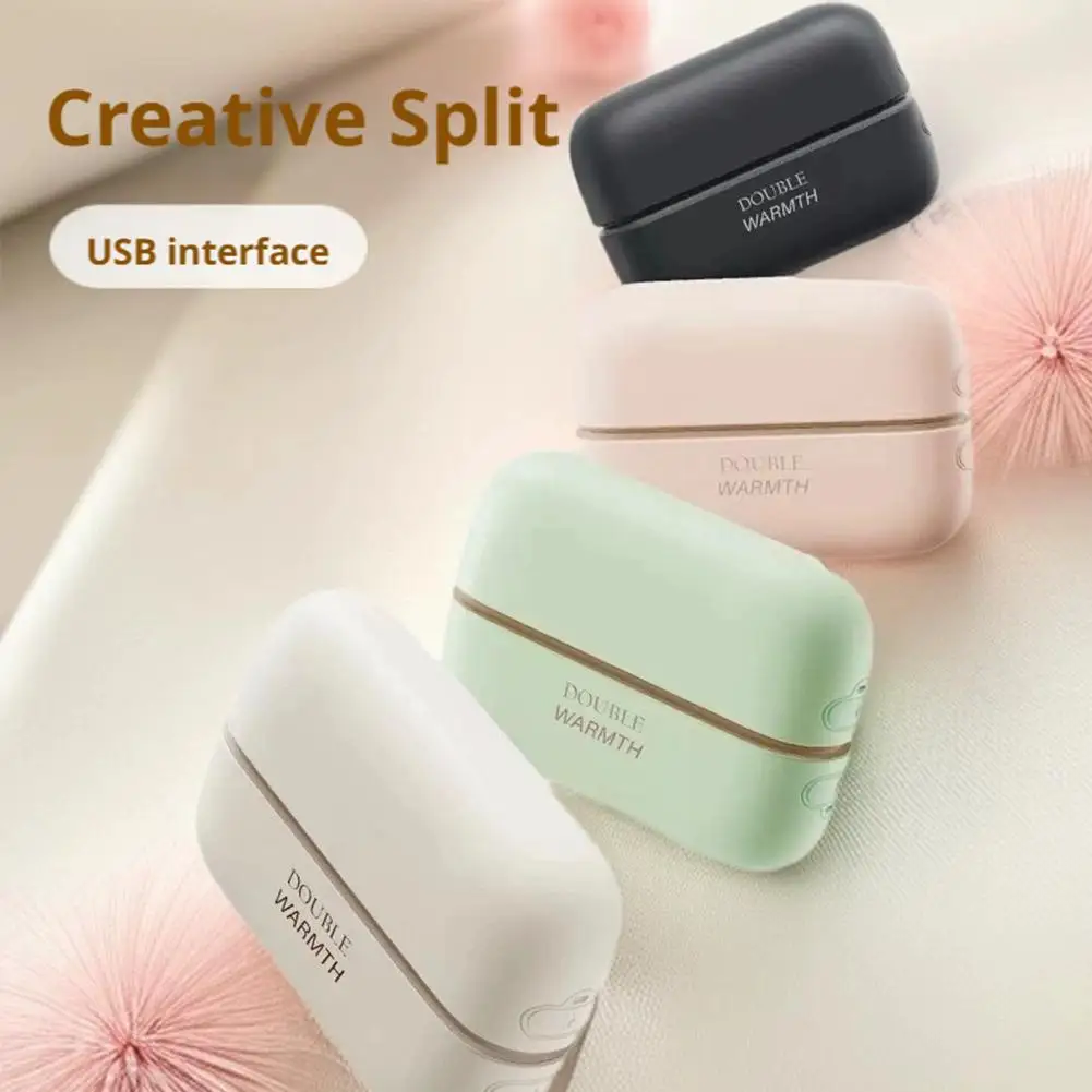 سخان جيب آمن للتدفئة في الشتاء 2 في 1 جهاز تدفئة محمول مغناطيسي قابل لإعادة الشحن ودرجة حرارة ثابتة آمنة لتدفئة اليد