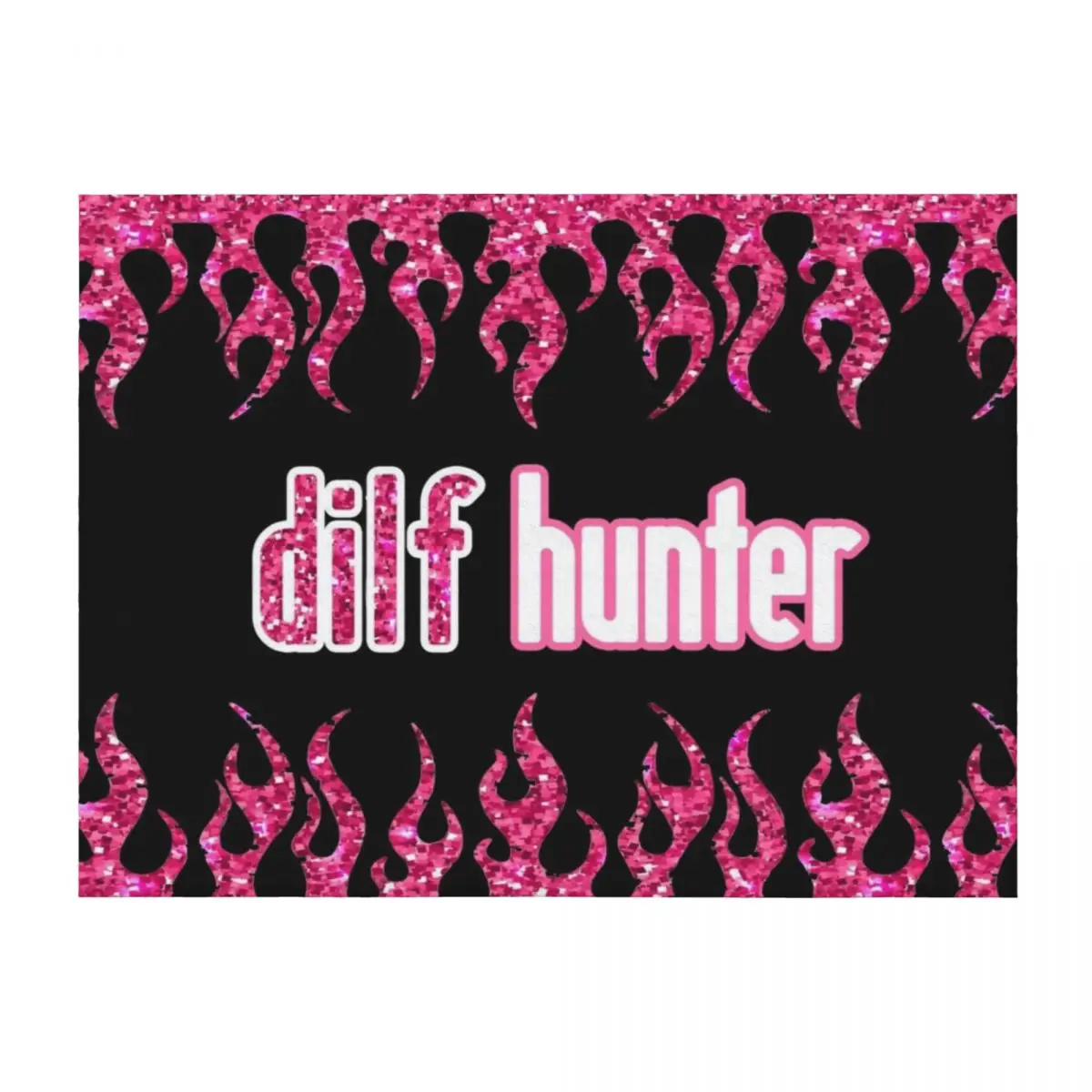 

Pink Fire Dilf Hunter Throw Blanket Flannel Furrys Cute Bed covers Blankets