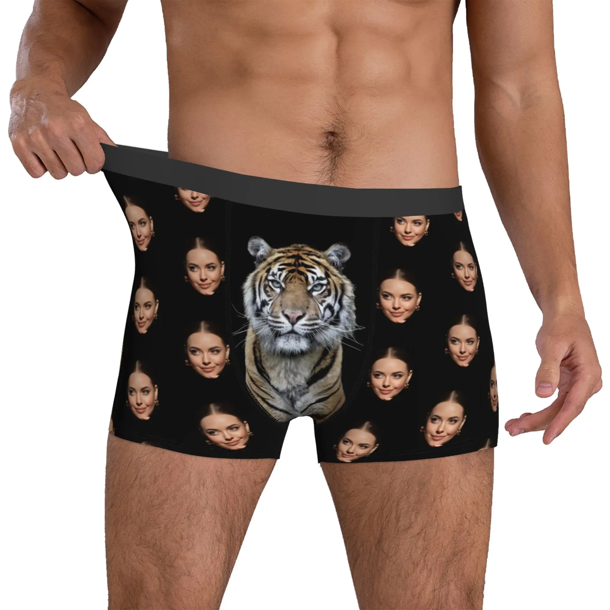 Biancheria intima personalizzata con foto per il viso, boxer personalizzati, regalo di San Valentino da uomo personalizzato per il marito, regalo di anniversario per papà