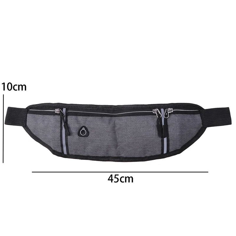 Sports Running Waist Bag Men Women Waterproof Fanny Pack Outdoor Cycling Crossbody Bag Mobile Phone Bag Oxford Cloth Chest Bag