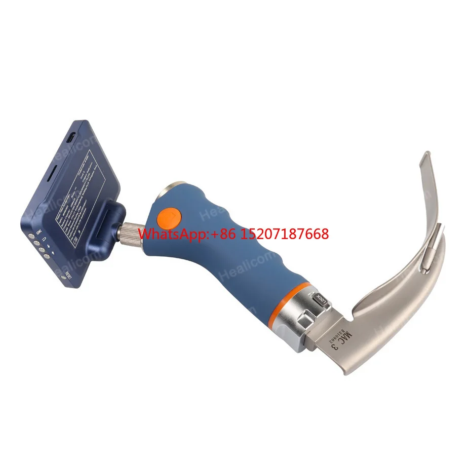 Hospital Medical 3inch Touch Screen Portable fiberoptic Reusable Video Laryngoscope