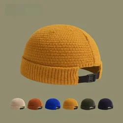 2025 New Men's and women's knitted skullcap Warm soft spring fall hat Landlord Hip hop hat Skull hat Outdoor roll hat