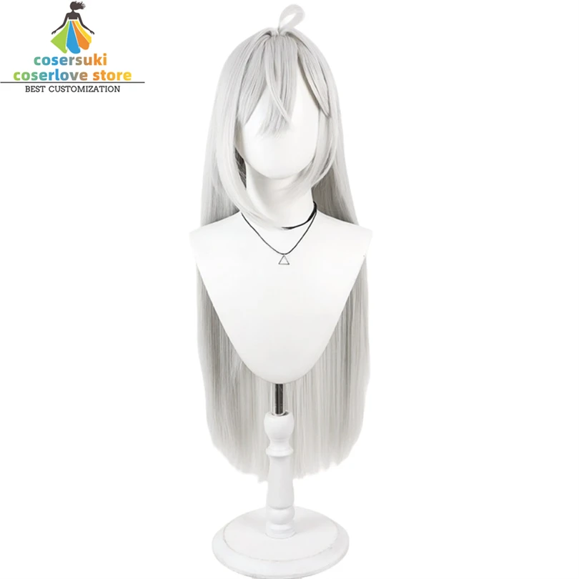 Yuki Sorimachi Yuuki Cosplay Wig Shiboyugi: Playing Death Games to Put Food on the Table Halloween Headwear Silver White