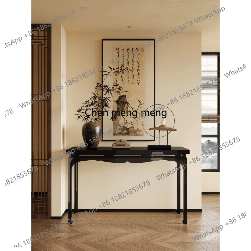 

New Chinese-style entrance table opposite the door, sofa narrow strip table, high-end foyer table against the wall