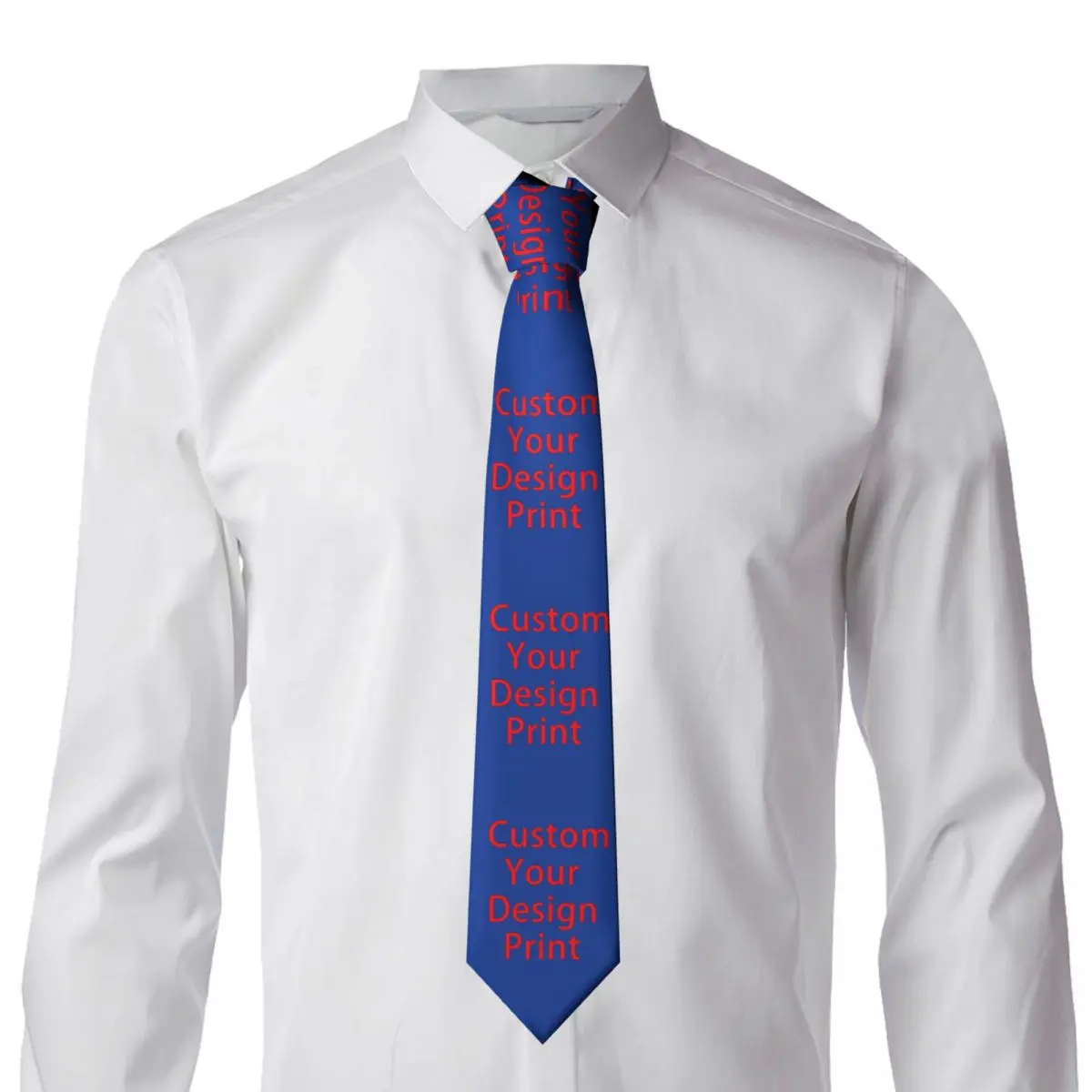 Custom Custom Your Design Neck Tie Men Fashion Customized Logo Printed Silk Wedding Necktie