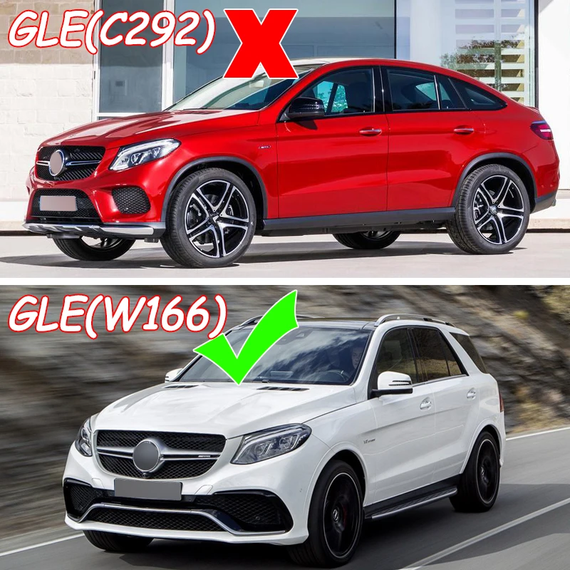 Dla 2016-2019 Mercedes W166 GLE63 AMG GT R Kratka przedniego zderzaka Chrom + Czarny