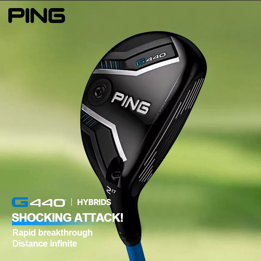 

PING Golf Clubs Hybrid G440 MAX Iron-Wooden shaft with golf headcover High trajectory long drive Carbon fiber golf shaft Putter