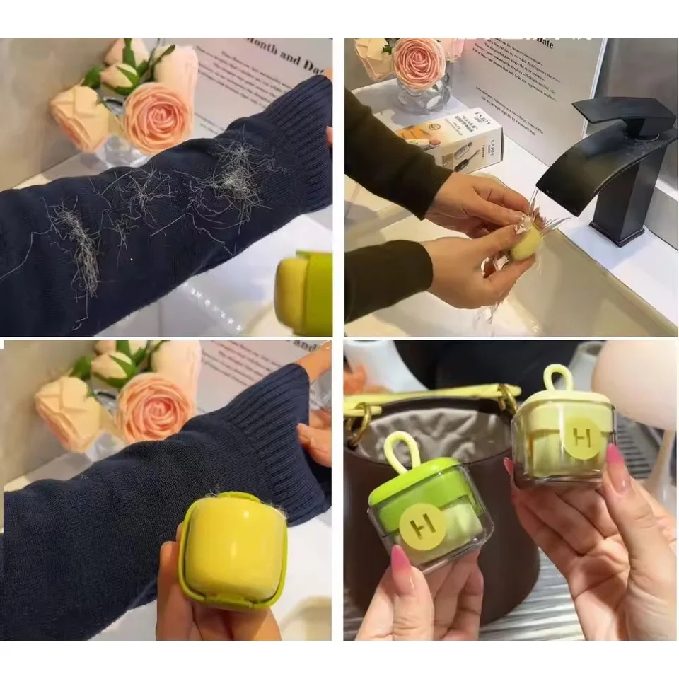 Washable Portable Pet Hair Remover Lint Roller Reusable Fur Removal Tool For Clothes Sofa Bed Cleaning For Cat And Dog Household