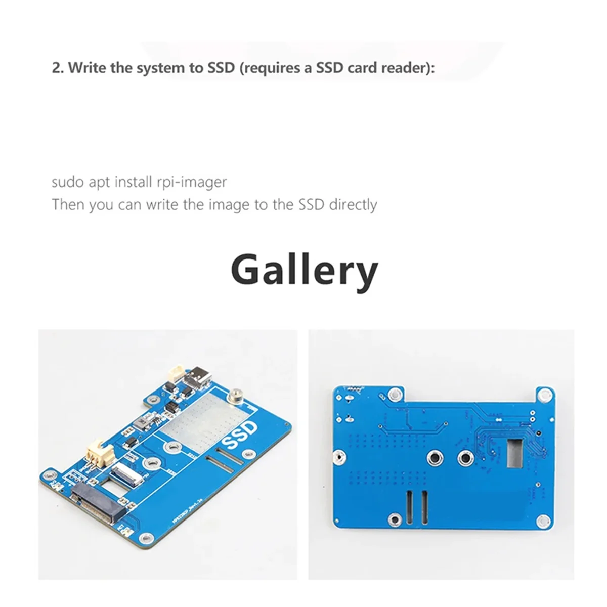 MPS2280P PCIE M.2 NVME SSD HAT+Case+SSD Heat Sink for Raspberry Pi 5 Support 2280 2230 2242 Gen 3 Expansion Board