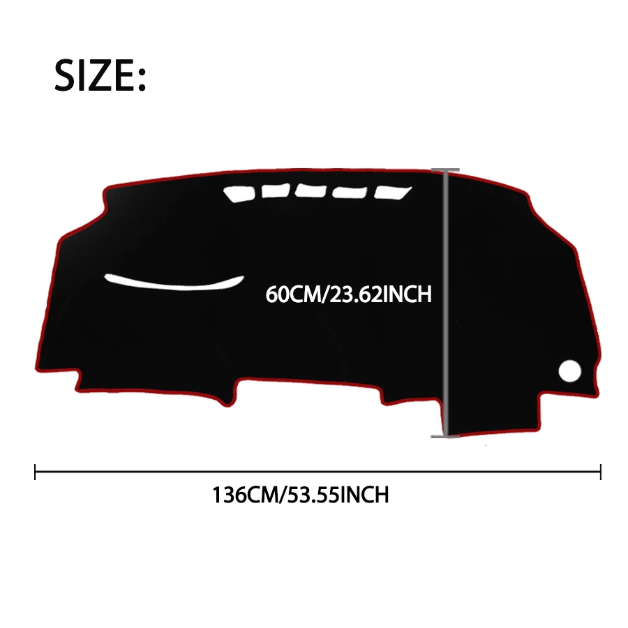 غطاء لوحة سيارة تجنب لوحة مضيئة أداة غطاء منصة حصيرة اكسسوارات السجاد لهوندا سيفيك 2006 2008-2010 #1