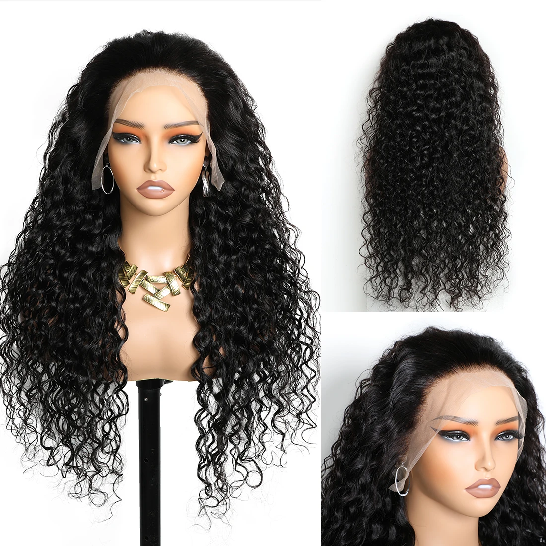 13x4 Pre Cut Straight Wig Brazilian Human Hair Swiss Lace Front 150% Density Transparent Lace