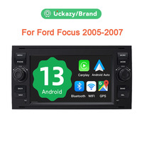 Uckazy 8 Core 2 din Android 13 Car Multimedia Player For Ford Focus 2 Ford Fiesta Mondeo 4 C-Max S-Max Fusion Transit Kuga Radio Stereo Audio Head Unit Carplay Wifi 4G RDS IPS DSP Wifi