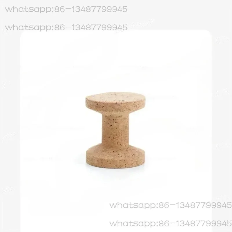 Natural Cork Stool, Eco-friendly Soft Cork Side Table, Portable Solid Cork Seat for Home Decor