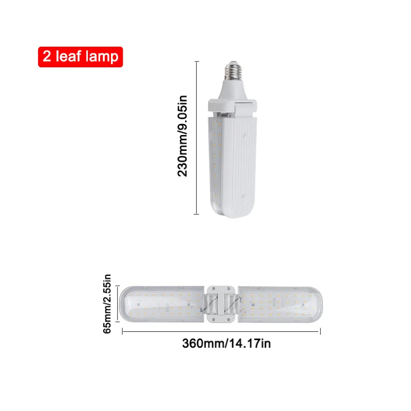 ไฟปลูกพืชแบบ LED สเปกตรัมเต็มรูปแบบรุ่นใหม่ล่าสุด 24W 36W 48W หลอดไฟ E27 ไฟฟื้นฟูพืช สีขาวนวล สำหรับปลูกผักในร่มในโรงเรือน
