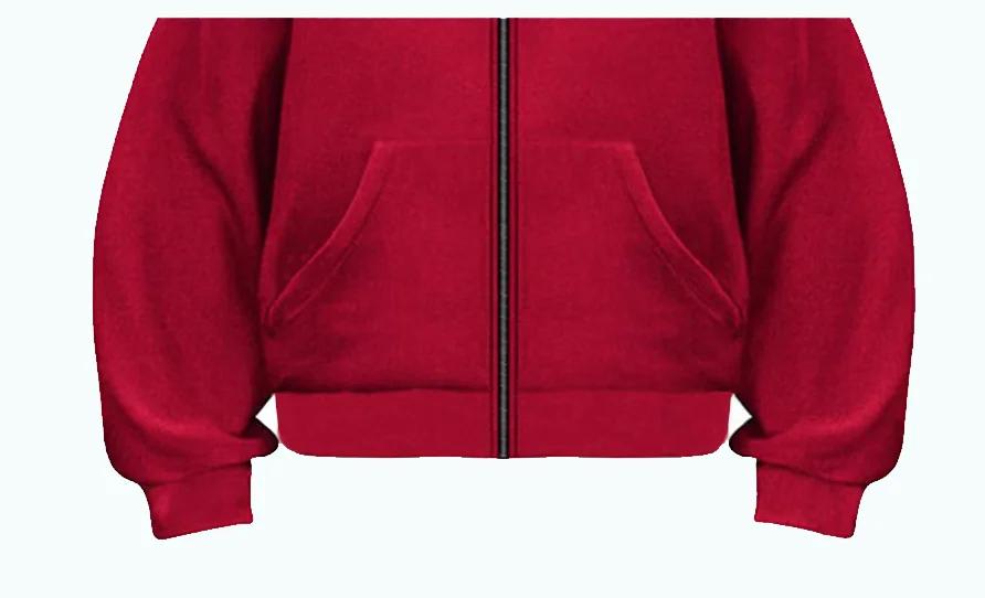 2026 Herbst Herren Gothic Harajuku Winter Neuheit Doppelkapuzen-Sweatshirt mit Aufdruck Herren Kapuzenpullover mit Maske und Reißverschluss Sportbekleidung – Detail 4