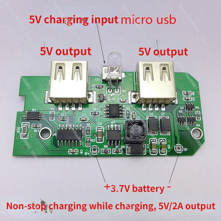 

3.7V to 5V Boost Module Charging Board Emergency Power Circuit Board Charge and Discharge While Charging 5V/2A