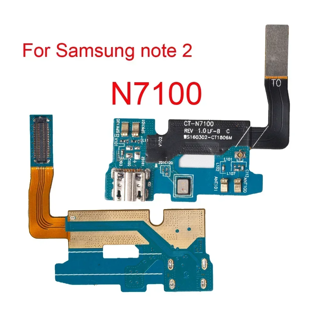 1pcs Charging Port Flex For Samsung note 2 3 8 9 N900 N9005 N7100 N950F N960F USB Charger Flex Repair Parts For Samsung S5 G900F