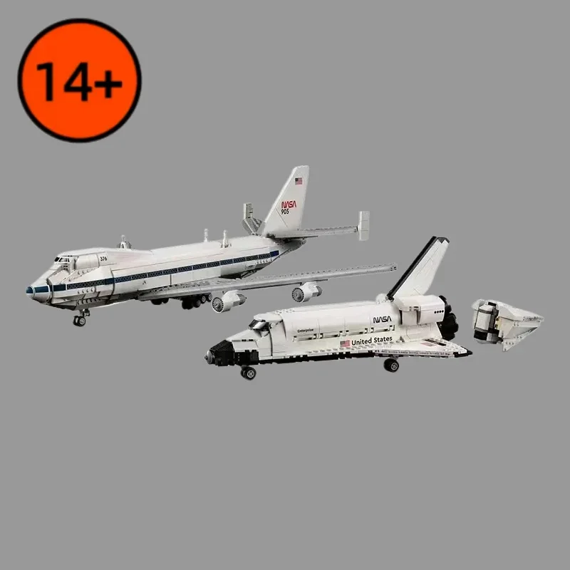 

In stock Creative Shuttle Carrier Aircraft Model Building City Plane Airplane Set Assembly Kid Toy Christmas Gift