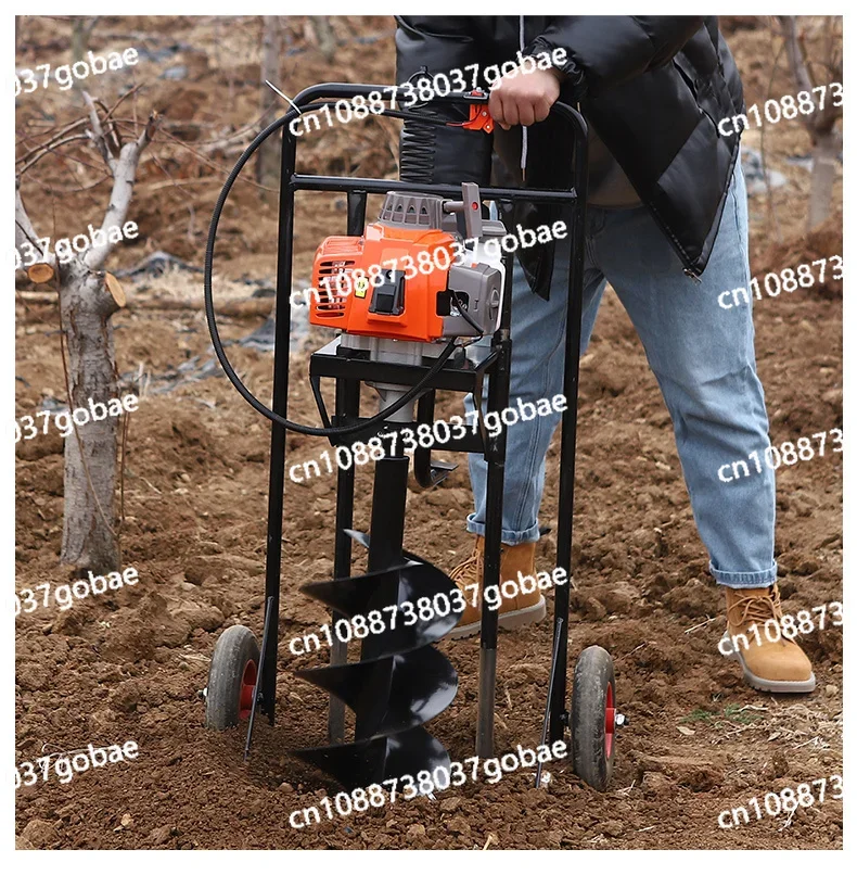 Ground Drilling and Digging Machine Small Gasoline Agricultural  Soil Drilling Machine  Cement Column Piling