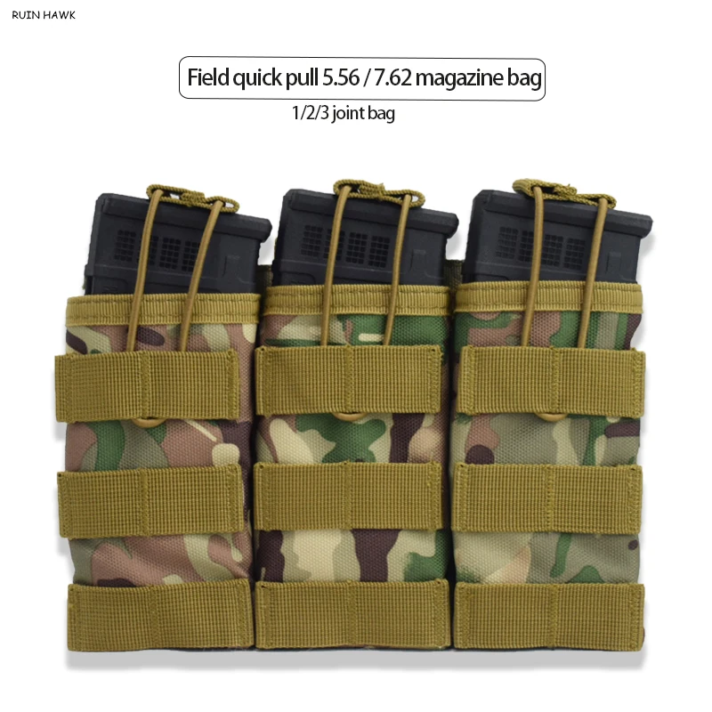 

Military Tactical Magazine Pouch Set for AK 7.62/5.56mm M4 AR Rifle Single/Dual/Triple Outdoor Hunting Accessories