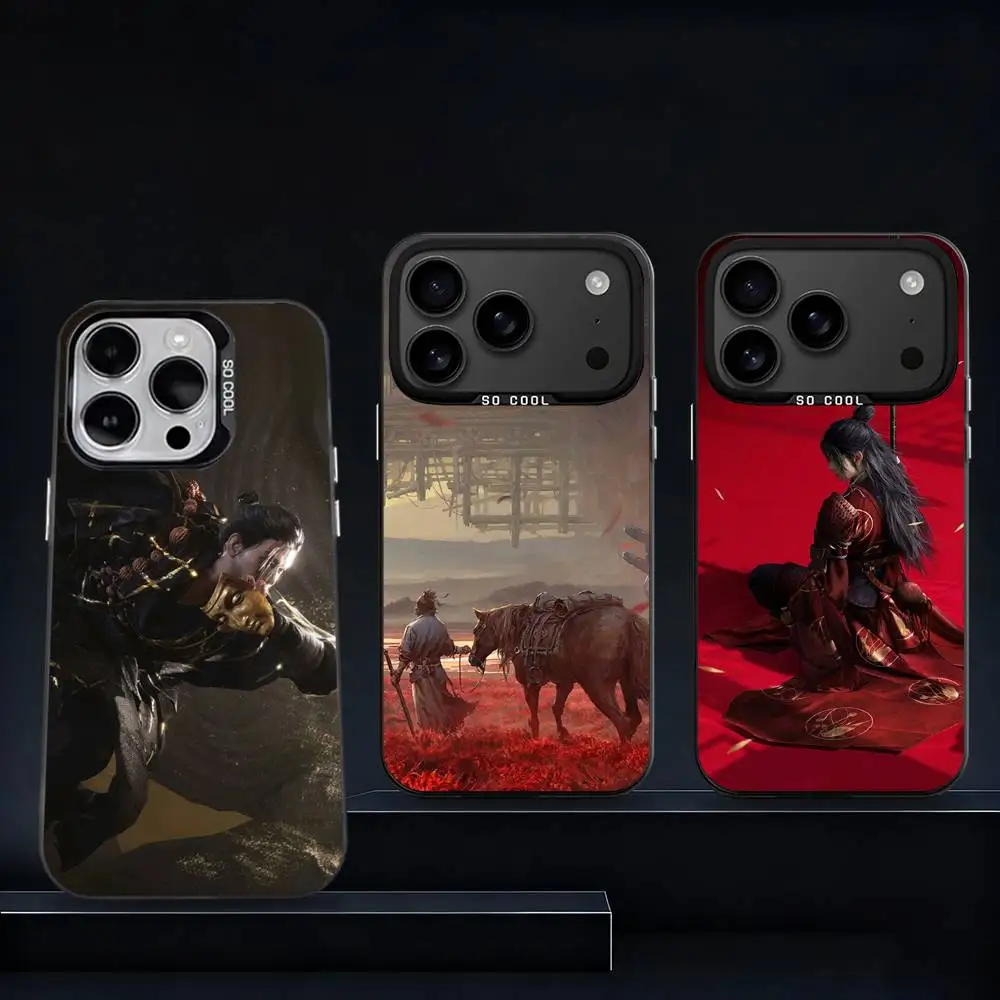 

Where W-Winds Meet Game Phone Case For iPhone 17,16,15,14,13,12,11,Pro,XS,Max,Plus,Mini,SE4,E IMD Matte Black