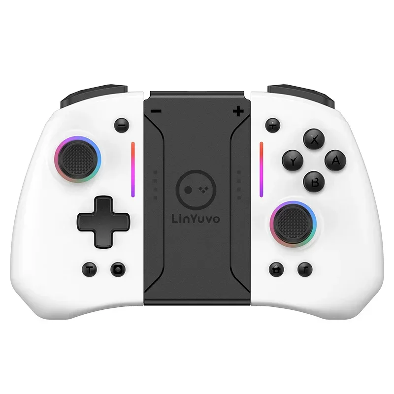 LinYuvo KS42 RGB Joypad Automatic wake-up Controller Bluetooth somatosensory six-axis Compatible For Switch/Switch OLED Handle B