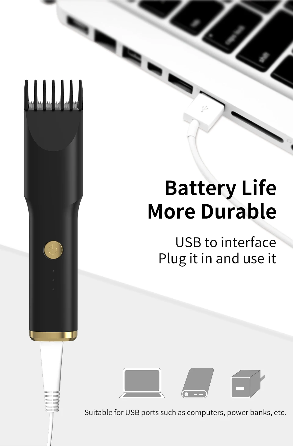 Tondeuse à cheveux électrique aste sans fil pour adultes et enfants, tondeuses à cheveux USB, machine de coupe professionnelle, hommes