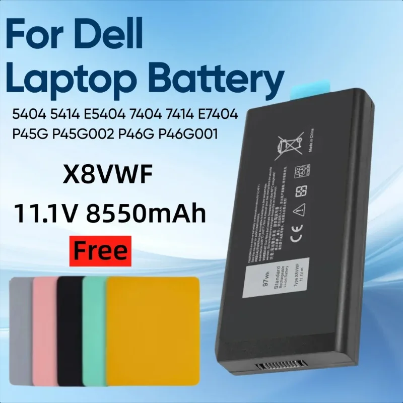 

11.1V X8VWF for Dell Latitude 14 Rugged 5404 5414 E5404 Extreme 7404 7414 E7404 P45G P45G002 P46G P46G001 Laptop Battery