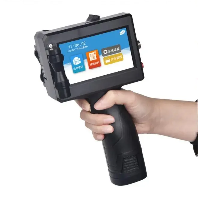 New D10 handheld inkjet printer Small production date QR code Barcode label Batch number Packaging bag Bottle coding machine