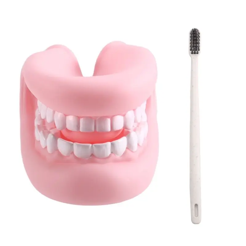 

B05C-Mouth Puppet With Tongue Teeth Mouth Model Hand Puppet For Boy Girl Educational Tool With Toothbrush Included