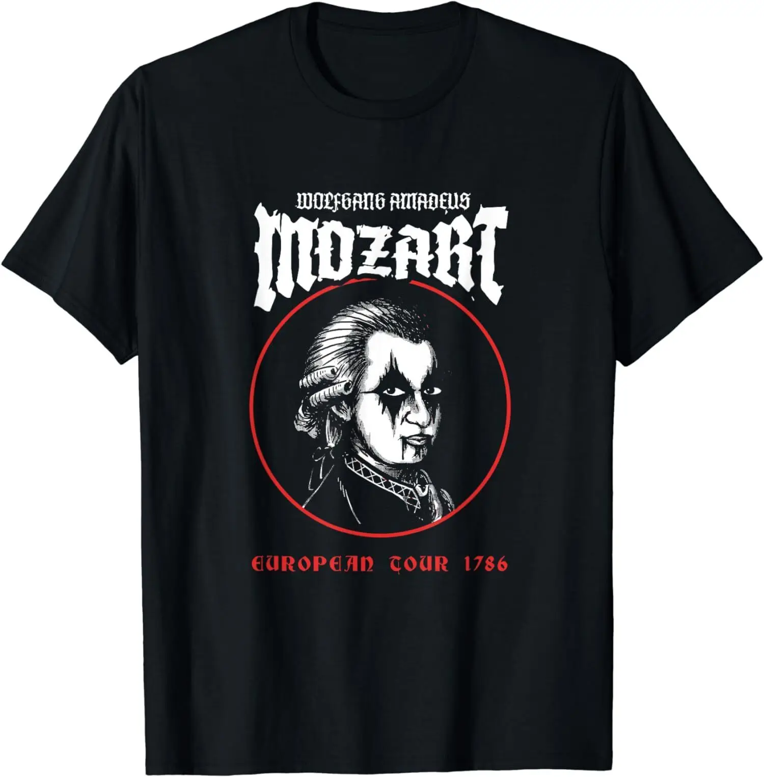 New Limited Mozart Funny Wolfgang Amadeus Mozart T-Shirt Free Shipping