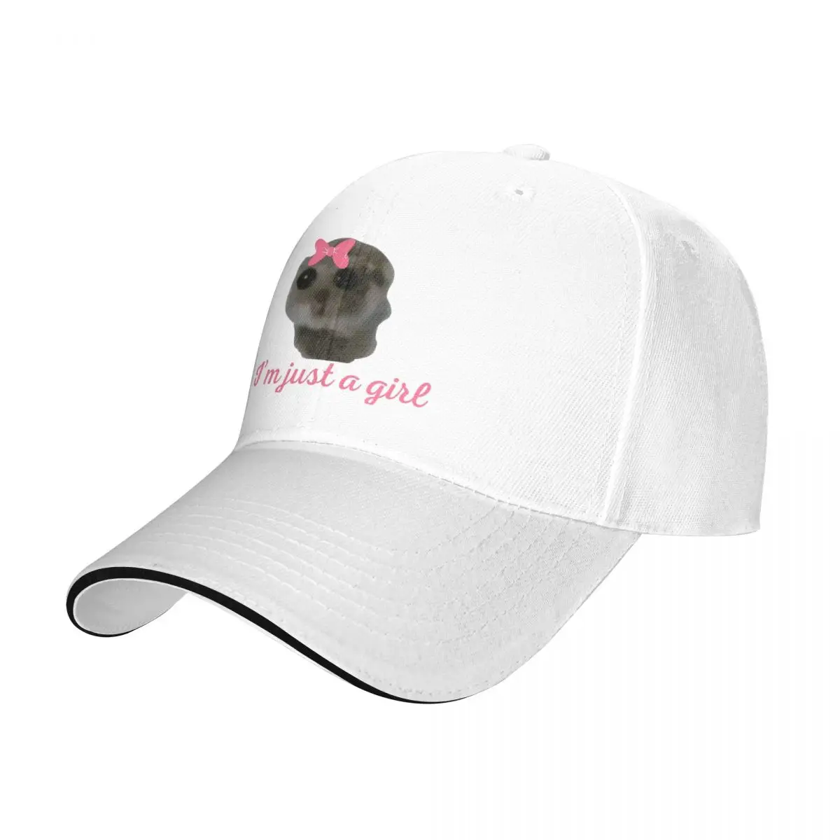 Unisex Just A Girl Sad Hamster Cap  Hip-Hop Baseball Cap Snapback Caps Dad Hat Sun Caps Adjustable Sun Caps Winter