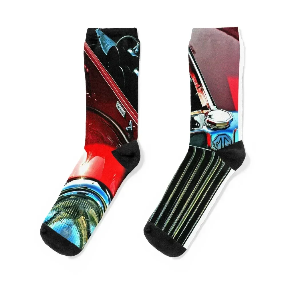 MG TA Classic Motor Car Socks funny sock sports stockings Men Socks Luxury Brand Women's