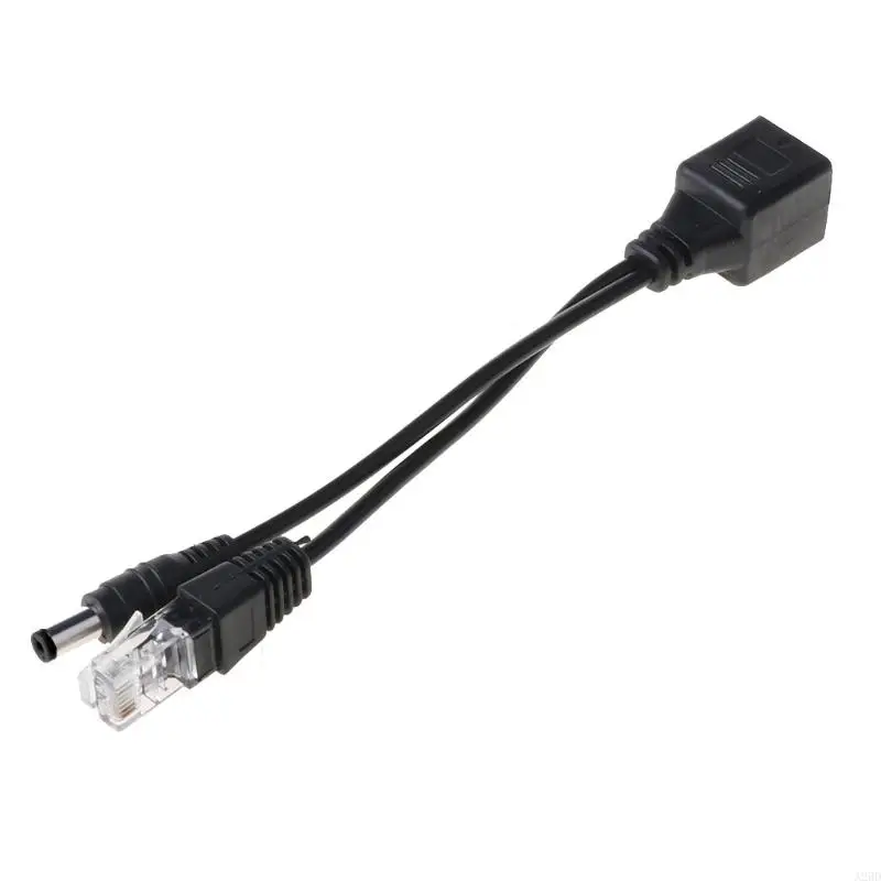 A2BD RJ45 Инжектор инжектор POE Adapter Adapter Cable Комплект пассивная мощность над Ethernet 12-48V