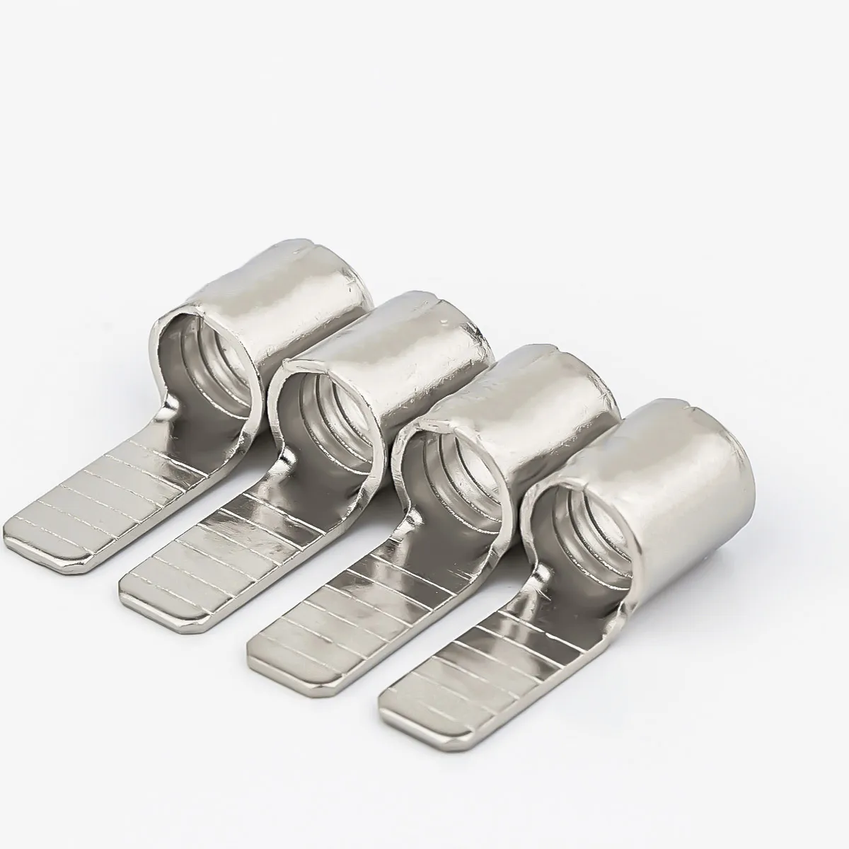 6 uds chapado en rodio C45-4 C45-6 C45-10 C45-16 inserto cuadrado DZ47 Pin abierto en forma de cobre junta de soldadura nariz extremo prensado en frío