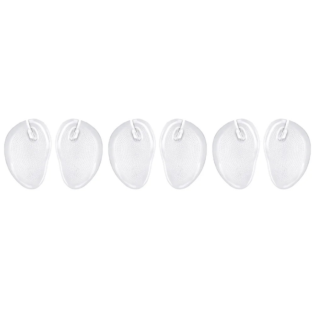 

3 Pairs Gel Non- -flops Forefoot Pad Massage Comfortable Wear-resistant Lightweight Breathing Foot Care Tools Simple