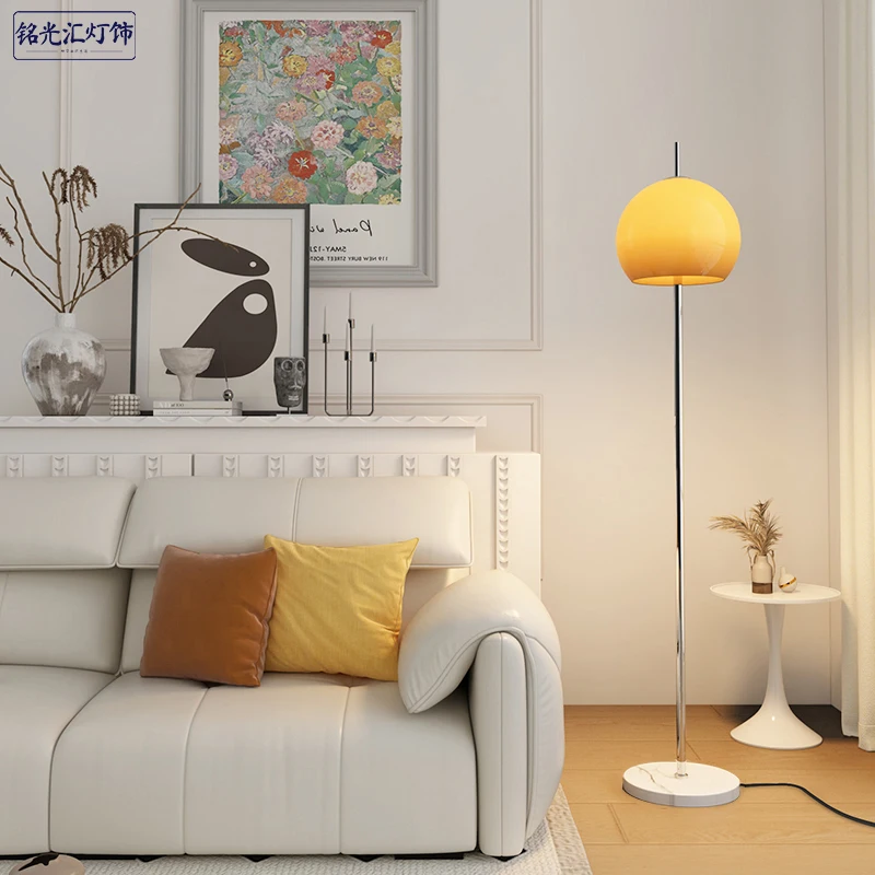 

Mushroom floor lamp living room bedroom bedside lamp net red Bauhaus medieval ins girl sunset glass floor lamp
