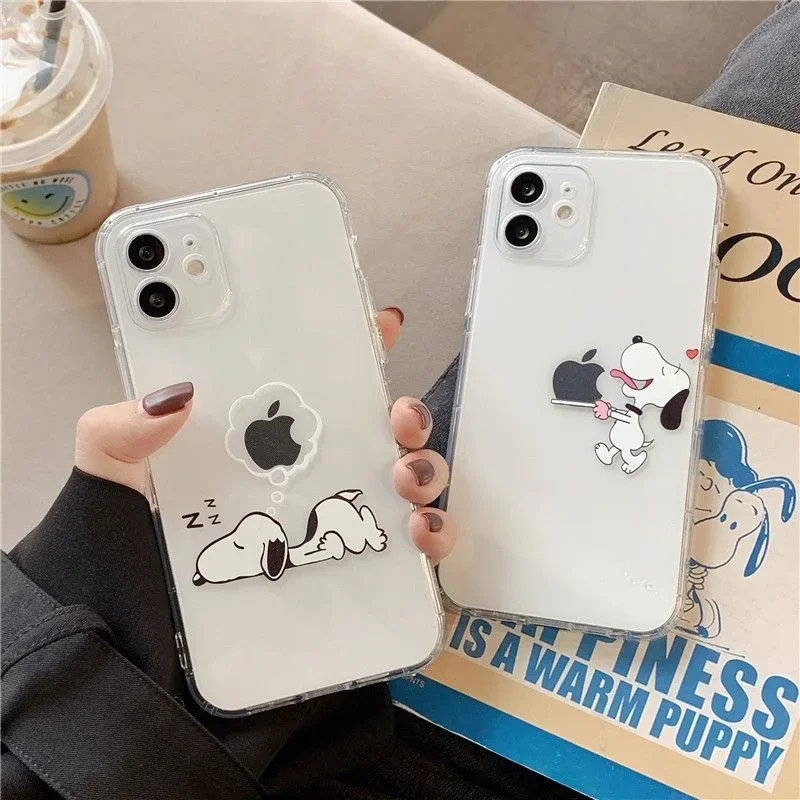 Phone Case For Motorola Moto Edge 40 Pro G53 G30 G32 G73 G72 G71 G22 G52 G60 G60S G9 Play Plus cover Snoopy Soft