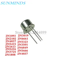 10PCS 2N1893 2N2102 2N4037 2N5415 2N1613 2N5416 2N3725 2N4037 2N1808 2N3019 2N6661 2N5323 2N3501 2N6849 2N5666 TO-39