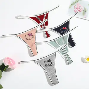 مينيسو سانريو أنيمي ثونغ ، مرحبا كيتي ، كورومي ، لطيف ، مسامي ، منخفض الخصر ، سراويل قصيرة عالية المرونة ، كاواي أفضل 10 ملخصات Hello Kitty مبيعا - رقم 5