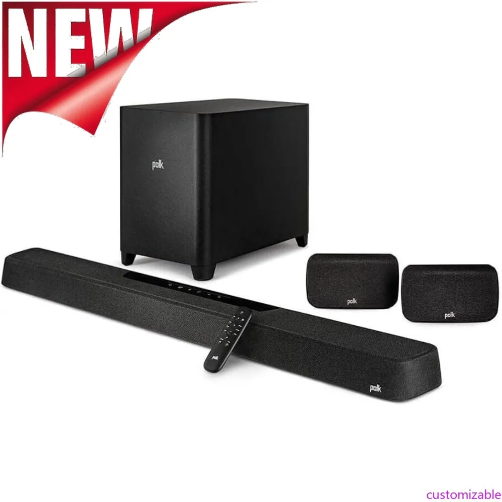 Barra de som personalizável-MagniFi Max AX SR 7.1.2 canais com subwoofer sem fio de 10" e alto-falantes surround SR2, Dolby Atmos e DTS: