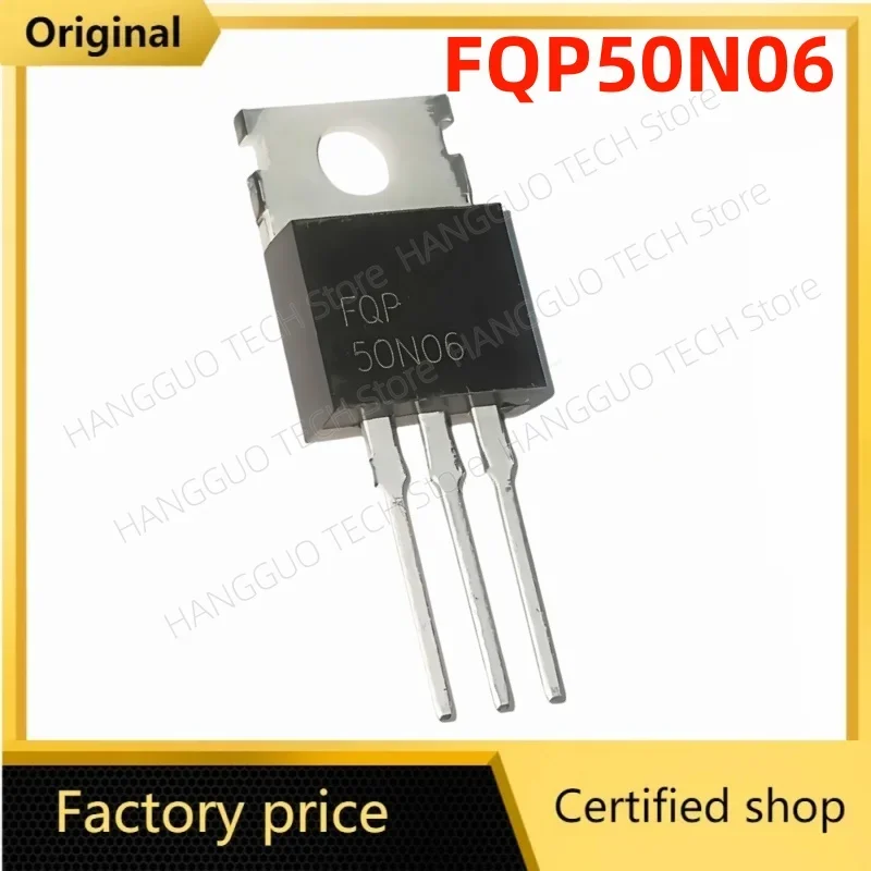 100 Unidades/Lote, Original y Nuevo, FQP50N06 50N06 T0-220 IC 220 50N 50N06 MOSFET 60V 50A, Mejor Calidad