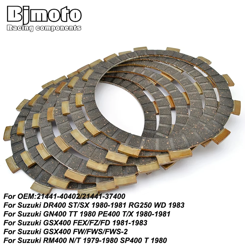 Motorcycle Clutch Friction Plate For Suzuki DR400 DR 400 ST/SX GSX400 RG250 GN400 PE400 RM400 SP400 21441-37400 21441-40402