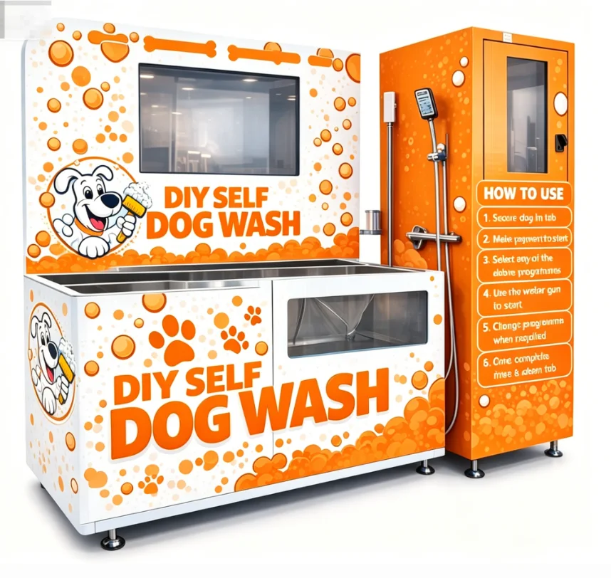 Smart Program Control Coin Operated Pet Bath Station Self-service Dog Washer For Retail Pet Service